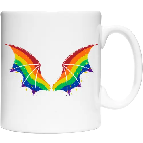 Rainbow Pride Bat Wings