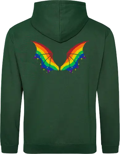 Rainbow Pride Bat Wings