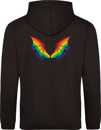 Rainbow Pride Bat Wings
