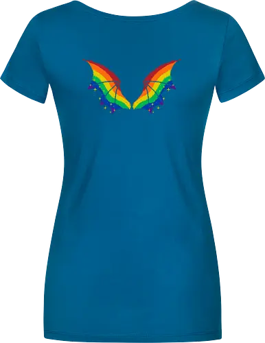Rainbow Pride Bat Wings
