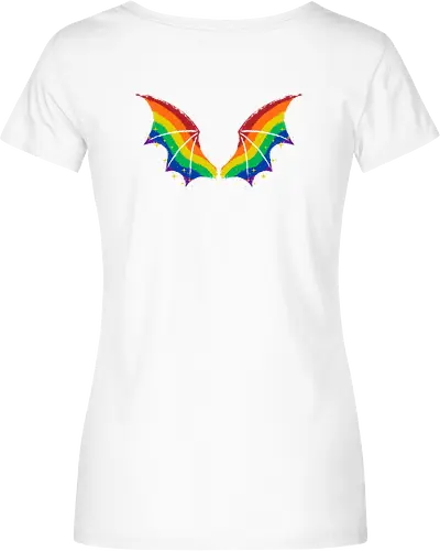 Rainbow Pride Bat Wings