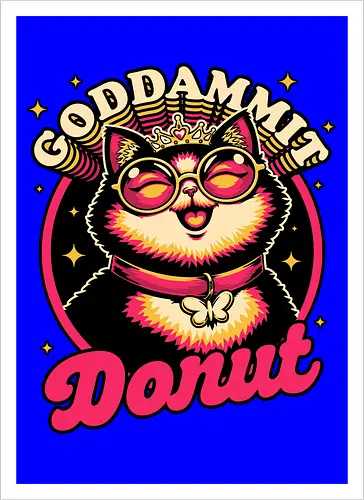 Dungeon Cat Princess Quote - Dungeon, Dungeon Master, Princess, Rpg, Role-play, Role-playing, Roleplay Game, Science Fiction, Scifi, Science Fantasy, Pet, Cat, Nerd, Geek, Book, Books, Bookworm, Tabletop, Isekai, Adventure, Fantasy, Post-apocalyptic, Post Apocalyptic, Apocalypse, Fun, Funny, quote, curse - Kunstdruck