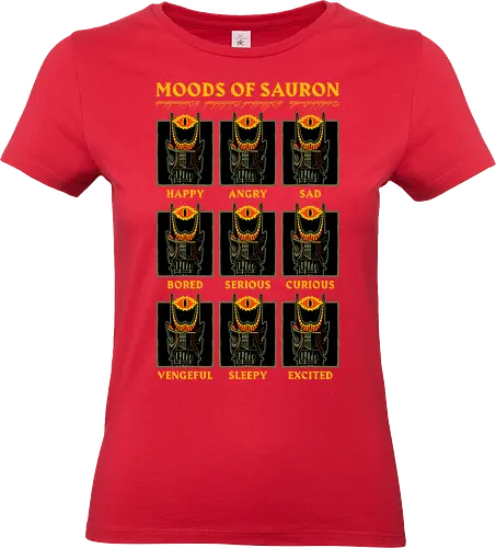 Medieval Villain Tower Emotions - Tower, Eye, Flames, Flame, Fire, Fantasy, Adventure, Medieval, Magic, Magical, Books, Book, Bookworm, Meme, Internet, Memes, Villain, Emotions, Emotion, Emotional, Fun, Funny, Happy, Angry, Sad, Boredom, Bored, Curiosity, Curious, Sleep, Sleepy, Excite, Mood, Moody, Moods, Good Mood, Lazy Mood, Daily mood, Work Mood, Bad Mood, Calm Mood - Standard T-Shirt (Frauen)