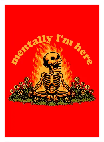 Mentally Here Skeleton