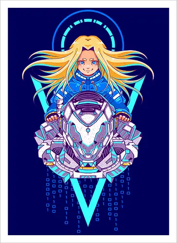 PRAGMATA - pragmata, gamer, gamin, diana, hugh - Kunstdruck