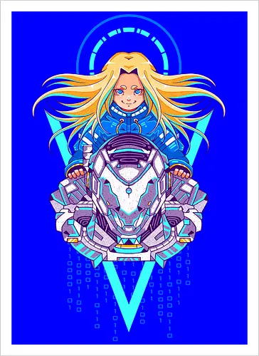 PRAGMATA - pragmata, gamer, gamin, diana, hugh - Kunstdruck