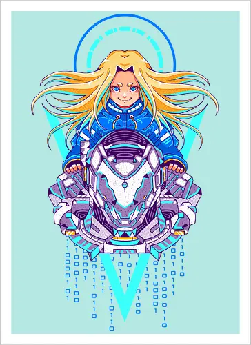 PRAGMATA - pragmata, gamer, gamin, diana, hugh - Kunstdruck