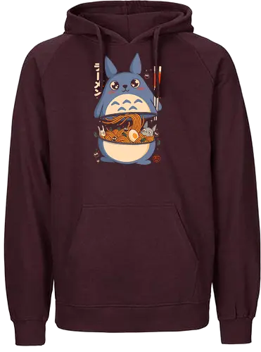 My Neighbor Ramen - anime, ramen, kawaii, japan, japanese, cute, cozy, otaku, geek, fantasy, noodles, food, nostalgic, magical, spirit, cartoon, retro, aesthetic, wholesome, chibi - Fairtrade Hoodie