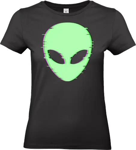 Ufo Day - Alien - alien head, aliens, ancient aliens, area 51, close encounters, extraterrestrial, flying saucer, roswell, sci fi, science fiction, space, ufo abductees, ufo day, ufo abductions, world ufo day - Standard T-Shirt (Frauen)