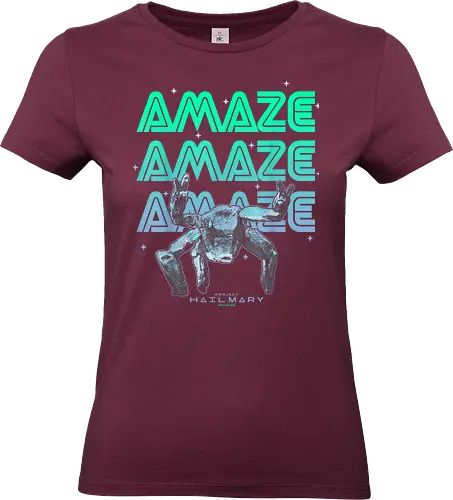 Project Hail Mary Rocky Alien Neon - project hail mary, rocky alien, sci fi shirt, neon alien, weltraum design, buch fanart, sci fi fan, alien portrait, space art, nerd shirt, geek kleidung, futuristisch, astronaut vibe, science fiction - Standard T-Shirt (Frauen)