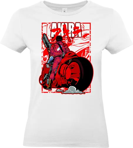 Capsule Gang - shotaro kaneda, akira anime, capsule gang, neo tokyo, anime biker, cyberpunk manga, red bike, retro anime - Standard T-Shirt (Frauen)
