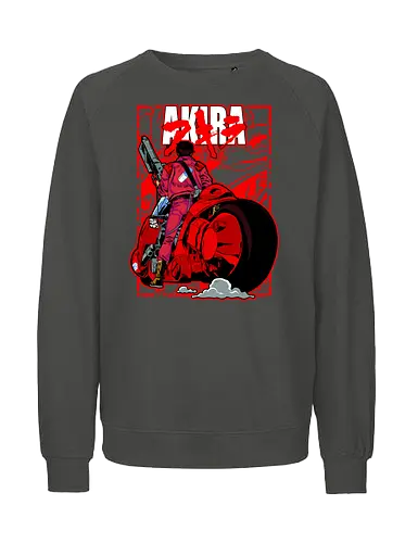 Capsule Gang - shotaro kaneda, akira anime, capsule gang, neo tokyo, anime biker, cyberpunk manga, red bike, retro anime - Fairtrade Sweatshirt
