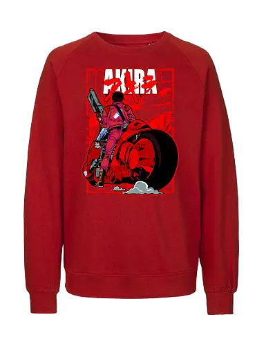 Capsule Gang - shotaro kaneda, akira anime, capsule gang, neo tokyo, anime biker, cyberpunk manga, red bike, retro anime - Fairtrade Sweatshirt