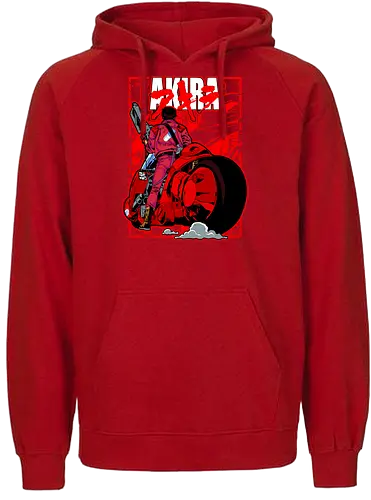 Capsule Gang - shotaro kaneda, akira anime, capsule gang, neo tokyo, anime biker, cyberpunk manga, red bike, retro anime - Fairtrade Hoodie
