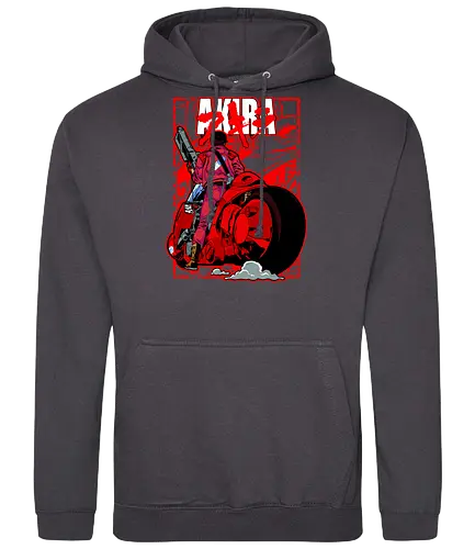 Capsule Gang - shotaro kaneda, akira anime, capsule gang, neo tokyo, anime biker, cyberpunk manga, red bike, retro anime - Standard Hoodie
