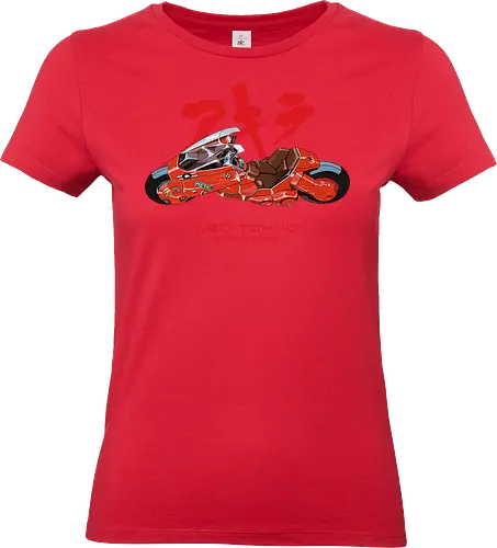Neo Tokyo Explosion - akira bike, neo tokyo, cyberpunk anime, futuristic motorcycle, manga classic, anime retro, sci fi anime, kaneda - Standard T-Shirt (Frauen)