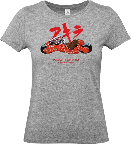 Neo Tokyo Explosion - akira bike, neo tokyo, cyberpunk anime, futuristic motorcycle, manga classic, anime retro, sci fi anime, kaneda - Standard T-Shirt (Frauen)