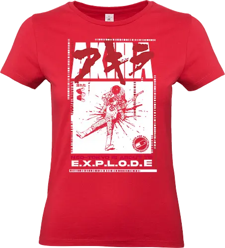 Tokyo Explosion File - akira, anime explosion, neo tokyo, cyberpunk art, manga panel, sci fi anime, tetsuo, retro manga - Standard T-Shirt (Frauen)