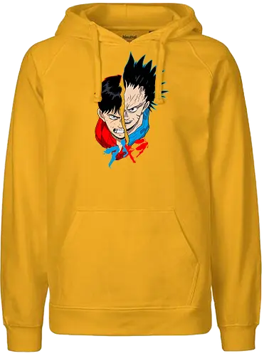 Rival Destiny - kaneda and tetsuo, akira manga, neo tokyo, anime rivalry, psychic anime, cyberpunk art, manga classic, retro anime - Fairtrade Hoodie