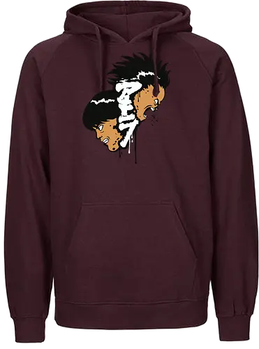Brothers of Neo Tokyo - kaneda, tetsuo, akira anime, neo tokyo, cyberpunk rivalry, manga classic, anime duo, retro manga - Fairtrade Hoodie