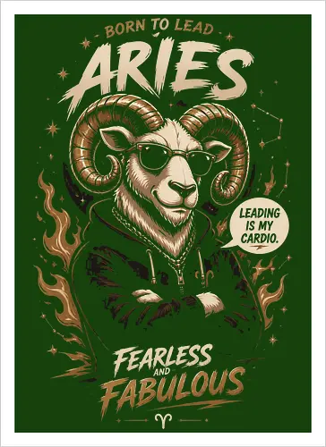 Cool Aries Ram Illustration