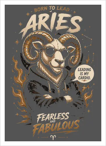 Cool Aries Ram Illustration