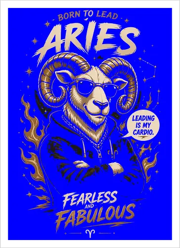 Cool Aries Ram Illustration