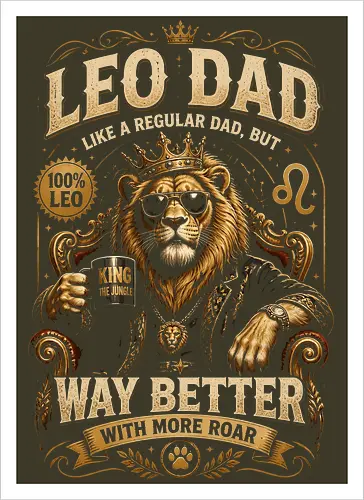 Leo Dad King of the Jungle