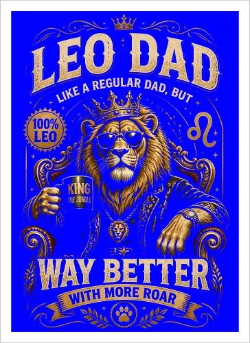 Leo Dad King of the Jungle