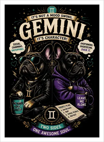 Gemini Bulldogs Illustration
