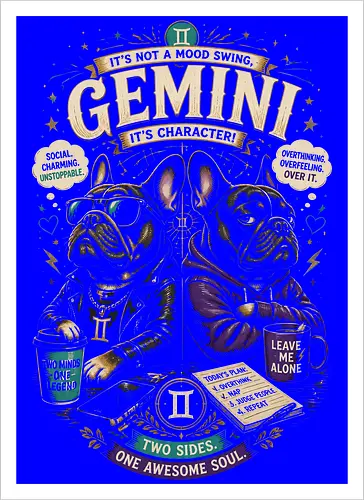 Gemini Bulldogs Illustration