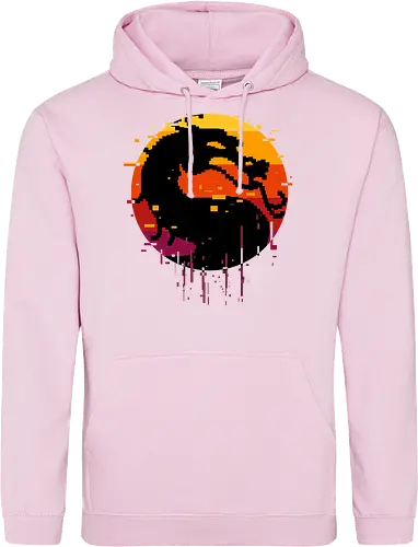 retro dragon club  - ice, freeze, subzero, scorpion, reptile, fighter, 80s, game, versus, arcade - Standard Hoodie