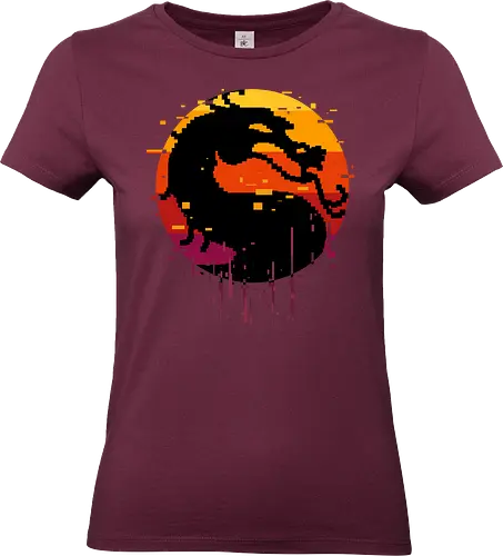 retro dragon club  - ice, freeze, subzero, scorpion, reptile, fighter, 80s, game, versus, arcade - Standard T-Shirt (Frauen)