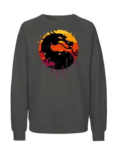 retro dragon club  - ice, freeze, subzero, scorpion, reptile, fighter, 80s, game, versus, arcade - Fairtrade Sweatshirt