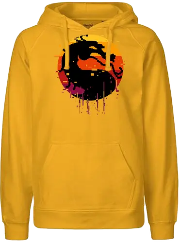 retro dragon club  - ice, freeze, subzero, scorpion, reptile, fighter, 80s, game, versus, arcade - Fairtrade Hoodie