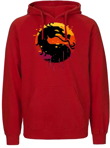 retro dragon club  - ice, freeze, subzero, scorpion, reptile, fighter, 80s, game, versus, arcade - Fairtrade Hoodie