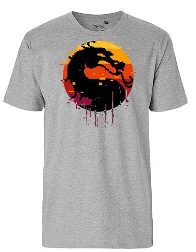 retro dragon club  - ice, freeze, subzero, scorpion, reptile, fighter, 80s, game, versus, arcade - Fairtrade T-Shirt