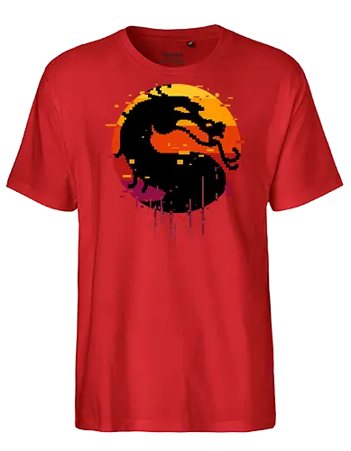 retro dragon club  - ice, freeze, subzero, scorpion, reptile, fighter, 80s, game, versus, arcade - Fairtrade T-Shirt