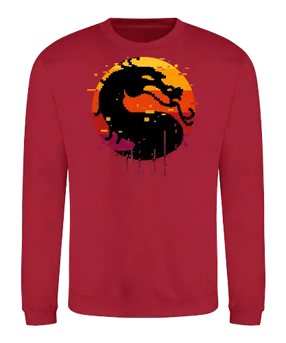 retro dragon club  - ice, freeze, subzero, scorpion, reptile, fighter, 80s, game, versus, arcade - Sweatshirt
