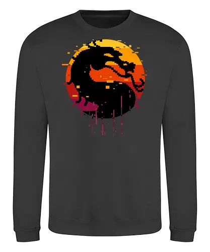 retro dragon club  - ice, freeze, subzero, scorpion, reptile, fighter, 80s, game, versus, arcade - Sweatshirt