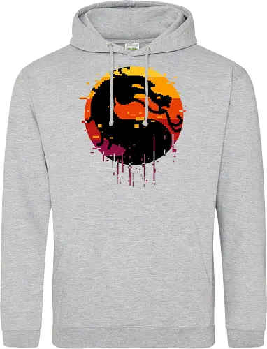 retro dragon club  - ice, freeze, subzero, scorpion, reptile, fighter, 80s, game, versus, arcade - Standard Hoodie