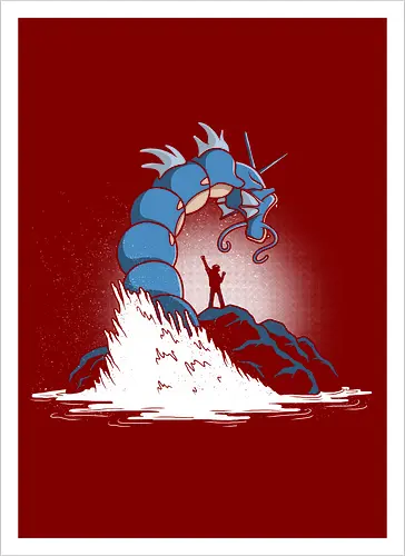 Gyarados - Kunstdruck