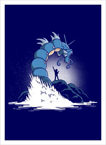 Gyarados - Kunstdruck