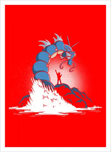 Gyarados - Kunstdruck