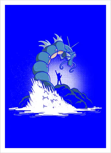 Gyarados - Kunstdruck