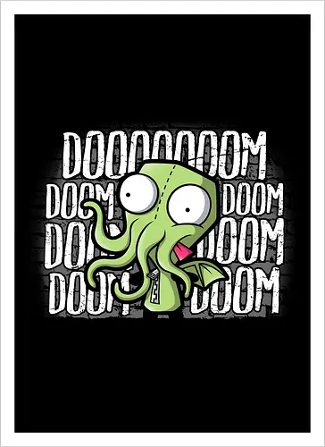 GIRthulhu - Der kosmische Chaos-Mashup - GIRthulhu T-Shirt, kosmischer Mashup, Geek-Kultur, Invasor Zim, Cthulhu, Popkultur Geek, Lovecraft, Kult-Animation, Geek-Mode, Nonsense-Humor, Große Alte, GeekStyle, Missgeschicke, literarischer Horror, kosmisches Doom - Kunstdruck