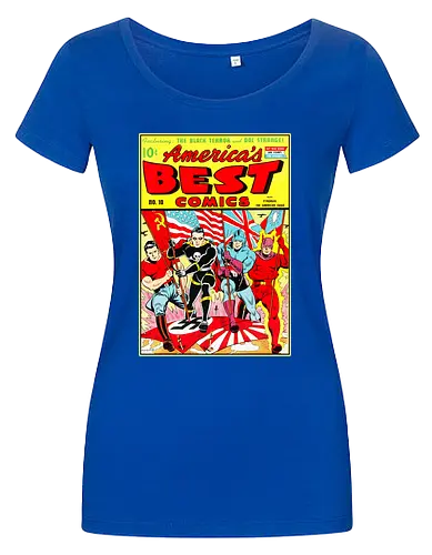 WWII Vintage Superhelden Krieg Comic Retro 1940er