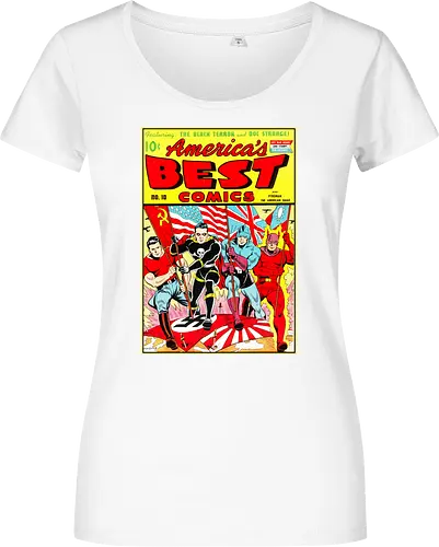 WWII Vintage Superhelden Krieg Comic Retro 1940er