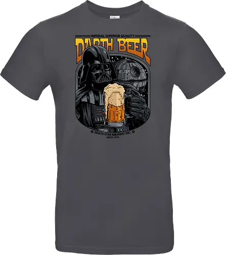 Darth Beer moon Brauerei Parodie - Darth-Bier, Villain, Bierparodie, Science-Fiction-Humor, Dunkle Seite, Bierliebhaber, Craft Beer, Trinkhumor, Imperiale Brauerei, Lustiges Bier, Weltraumfilmparodie, 1977 - Standard T-Shirt