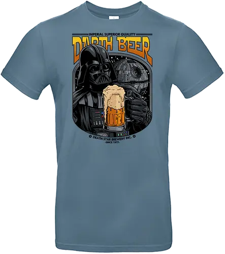 Darth Beer moon Brauerei Parodie - Darth-Bier, Villain, Bierparodie, Science-Fiction-Humor, Dunkle Seite, Bierliebhaber, Craft Beer, Trinkhumor, Imperiale Brauerei, Lustiges Bier, Weltraumfilmparodie, 1977 - Standard T-Shirt
